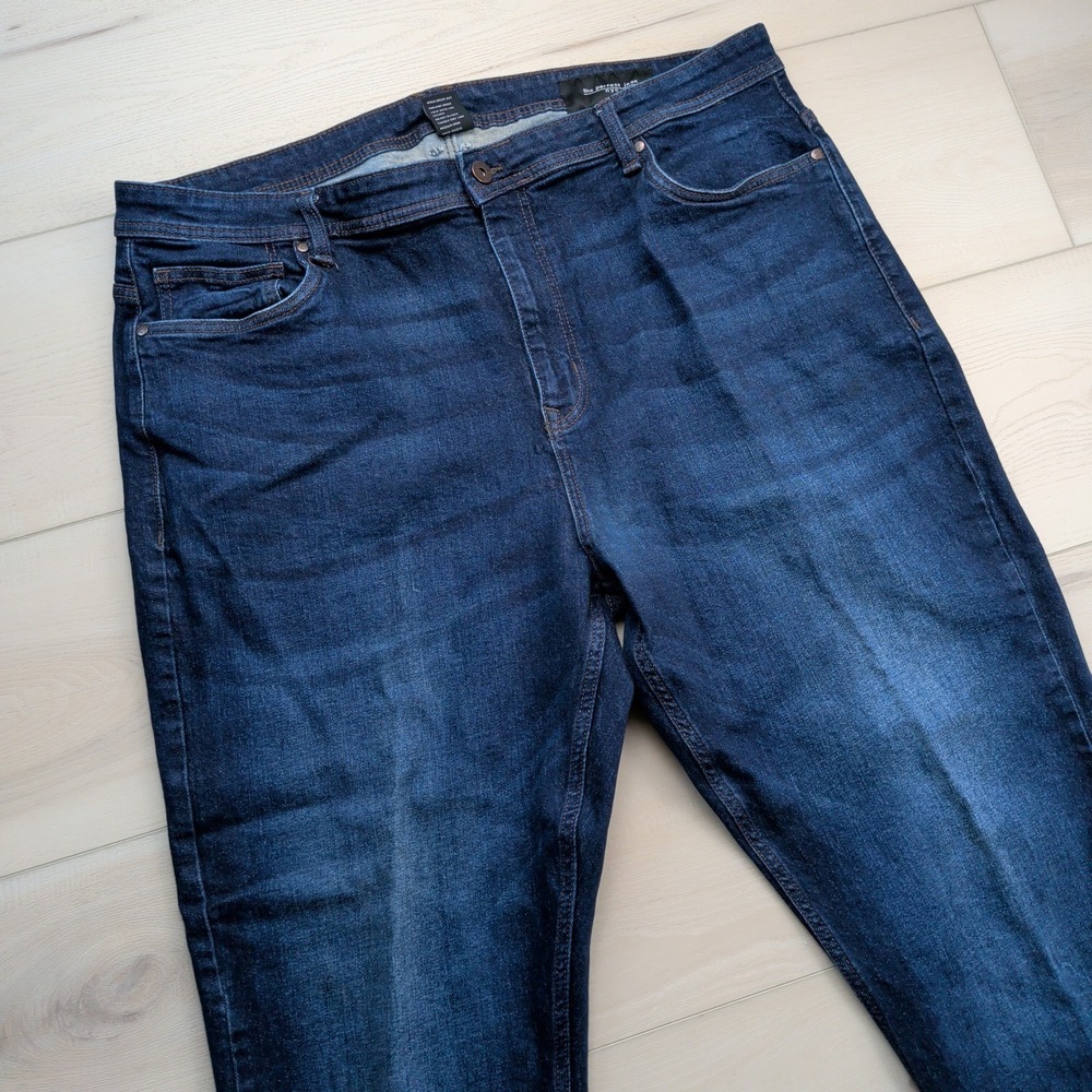 The Perfect Jean NYC Bootcut Jeans‎ Mens 42x34 Blue Denim Stretch Dark Wash